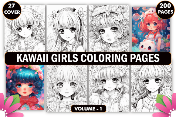 Download Kawaii Girls Coloring Pages for Kids - Kawaii girls coloring pages Collection