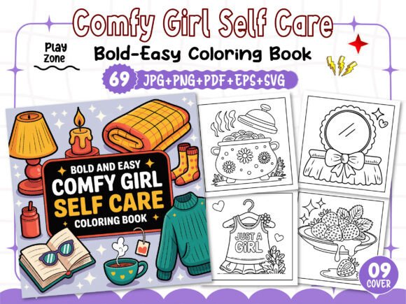 Download Easy Comfy Girl Self Care Coloring Pages - Self care coloring pages Collection