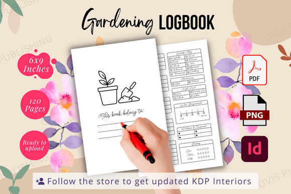 Download Gardening Log Book - Ready to Upload - Ready to upload Collection
