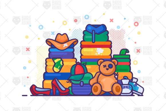 Download Textile Waste Illustration - Textile Collection
