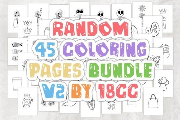 Download Random Kids Coloring Pages Bundle V2 - Premium Resources