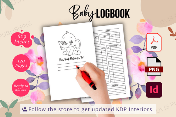 Download Baby Log Book | Ready to Upload KDP File - Ready to upload Collection
